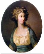 Joseph Friedrich August Darbes Portrait of Dorothea von Medem oil painting on canvas